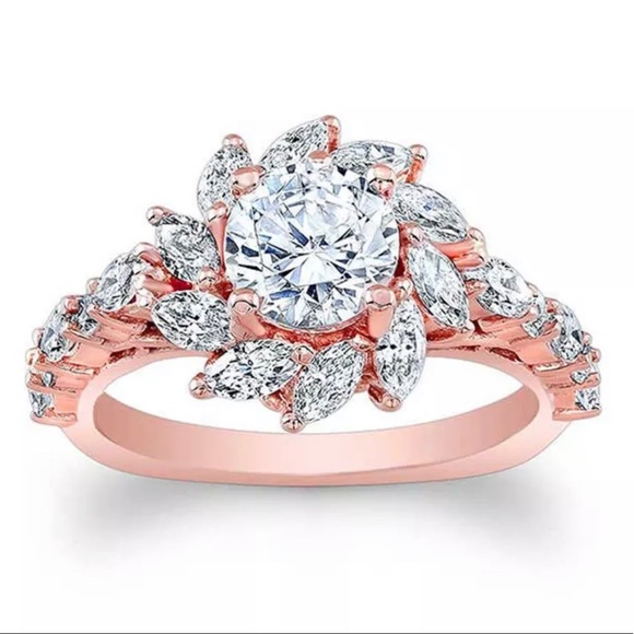 ✨18K Rose Gold Flower✨ - Picture 2 of 15